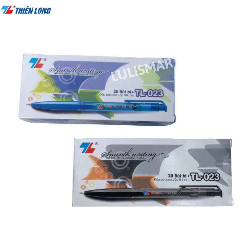 Combo 3 Bút Bi Thiên Long 023 ,Thân bút thanh mảnh cơ chế bấm khế tiện dụng phù hợp cho mọi người.