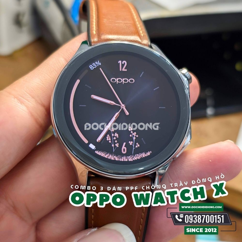 Combo 3 miếng dán màn hình PPF đồng hồ Oppo Watch X cao cấp