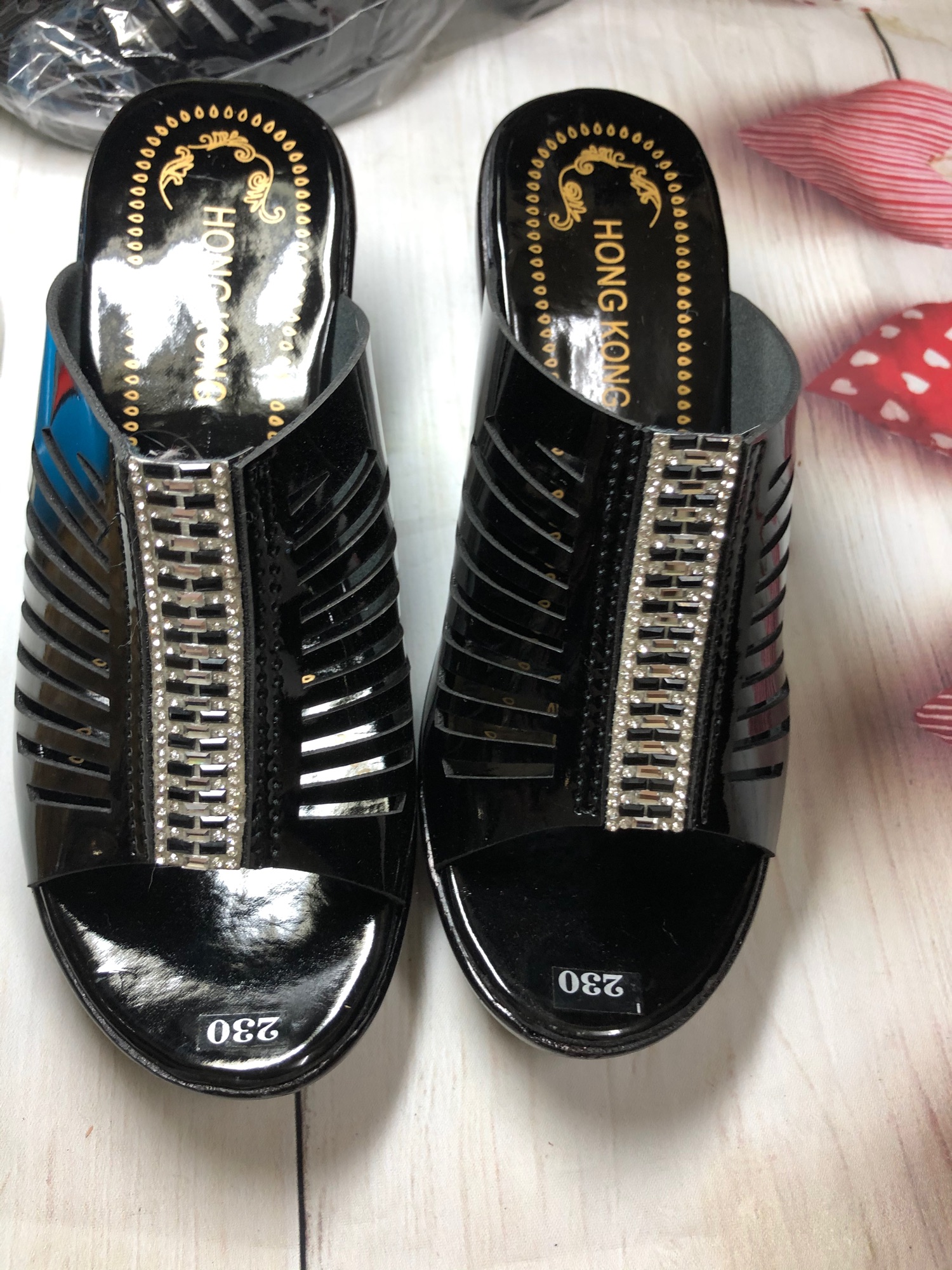 Guốc cao gót va đế xuồng 7-8 p siêu nhẹ