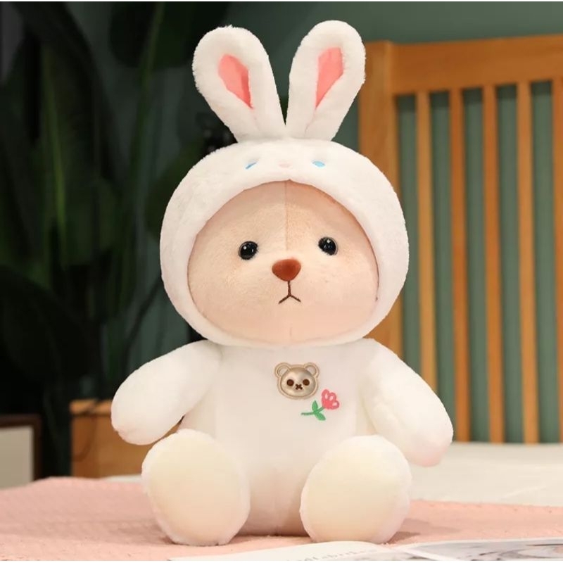 Gấu nhồi bông mặc áo đáng yêu 25cm