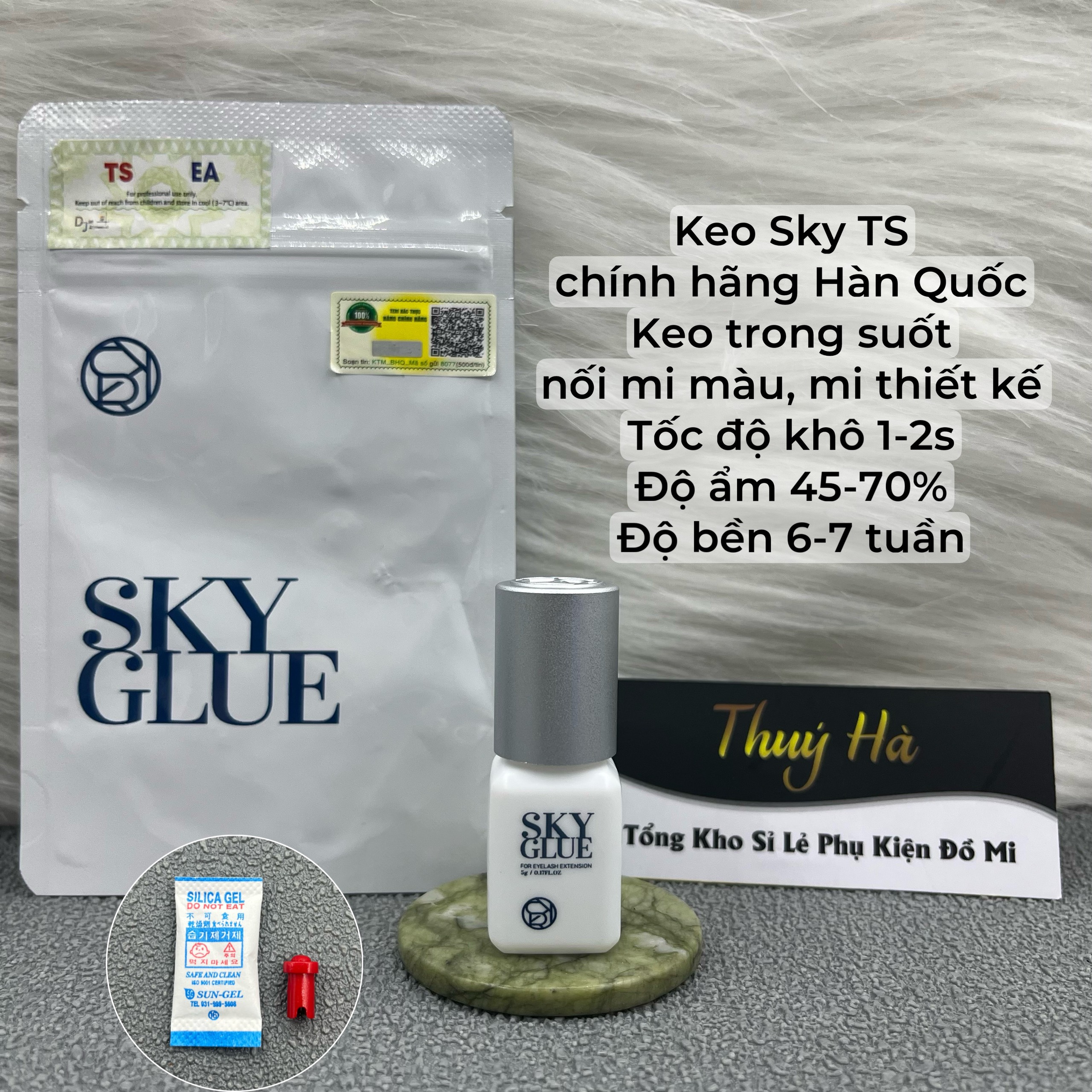 Keo nối mi sky trong dụng cụ nối mi - thúy hà eyelash