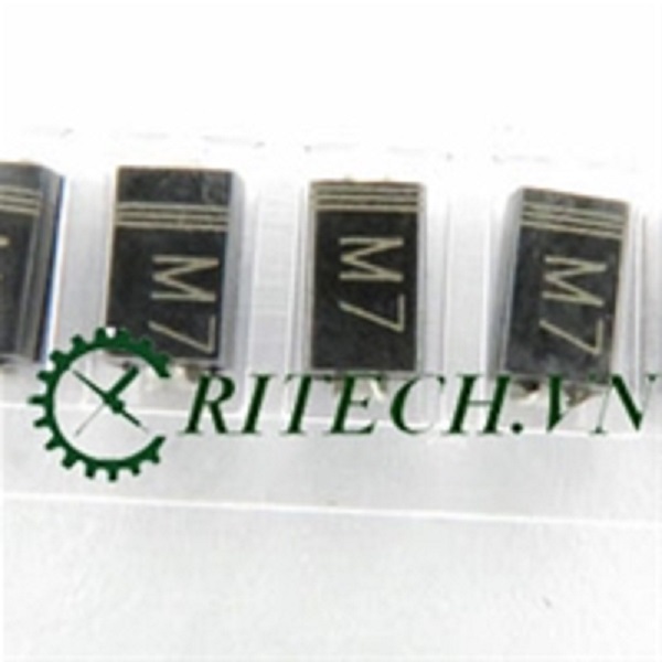 Diode m7 1n4007 1a 1000v do-214ac chân dán