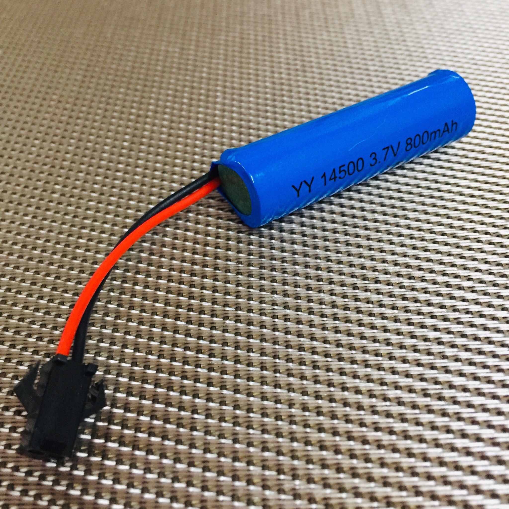 Pin sạc 14500 hình trụ 3.7v dung lượng 800mah chân cắm jack sm-2p