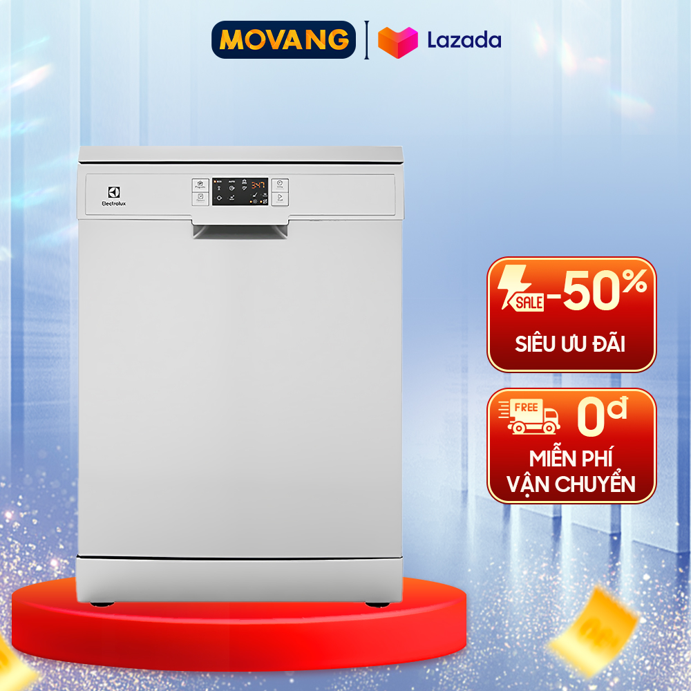 [GIAO TẠI HCM] -  Máy rửa chén Electrolux ESF5512LOX - Công suất 1950W Số chén bát rửa được 13 bộ Châu Âu Độ ồn 47 dB