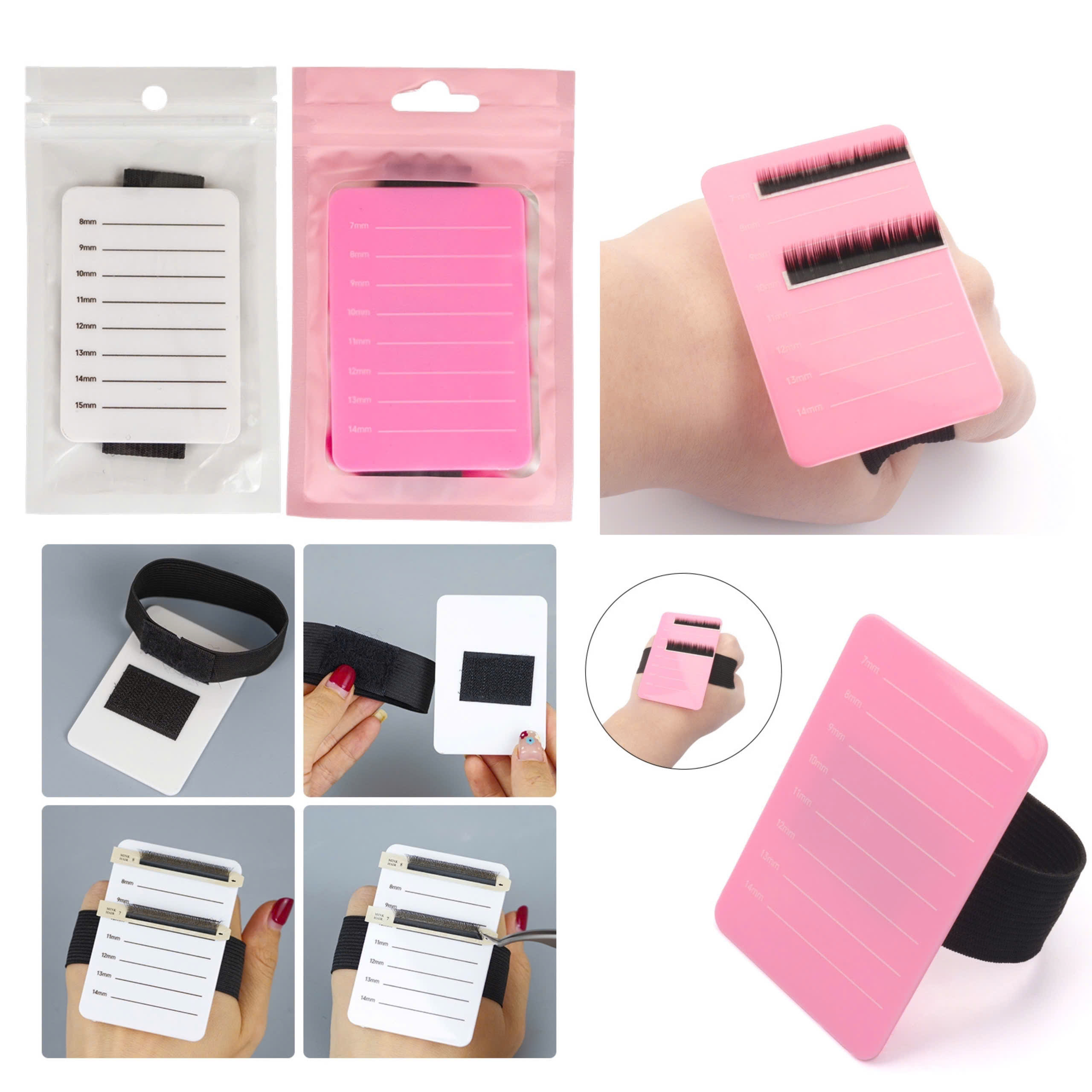 Miếng mica dán line mi có đánh số Beauty Lashes (dụng cụ nối mi)