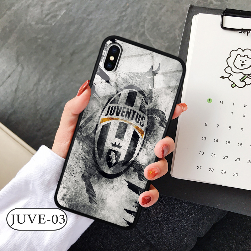 Ốp kính 3D IPHONE XS MAX - in biểu tượng đội bóng
