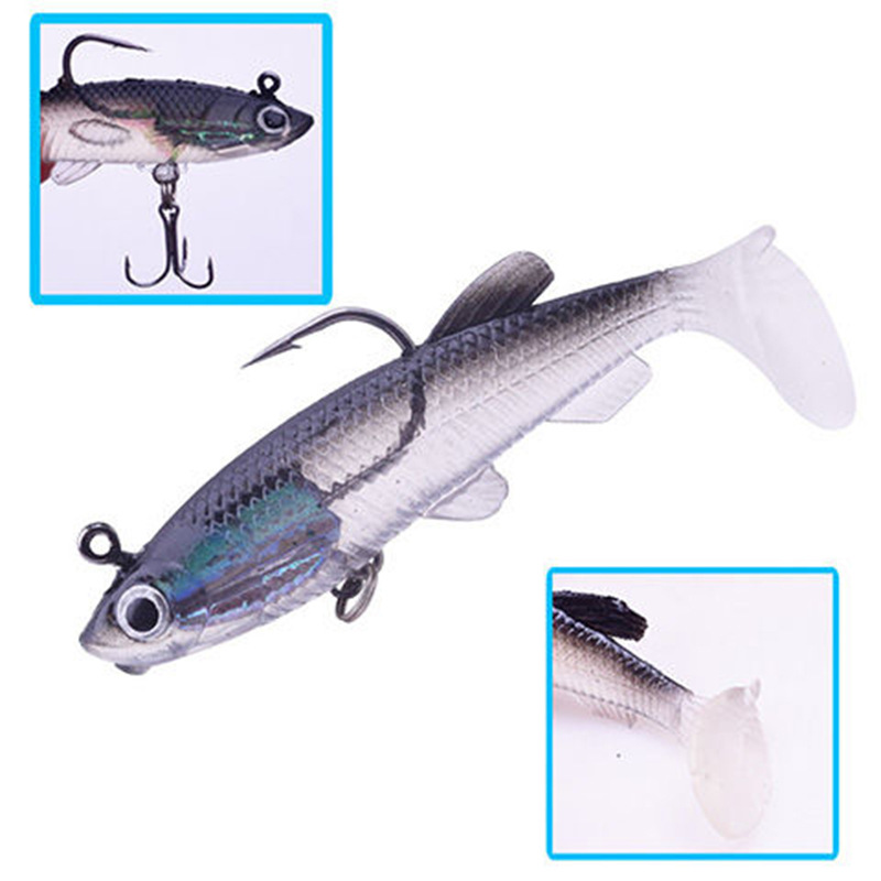 Mồi Câu Cá Giả mồi Mềm siêu nhậy 9cm 14g