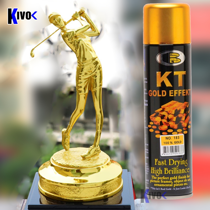 Sơn Xịt Mạ Vàng Bosny 18K 24K KT Màu 181 182 183 184 185 - Bình Xịt Mạ Vàng Tạo Hiệu Ứng Gold - Kivo