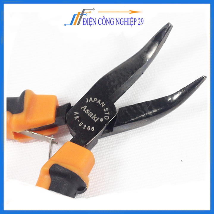 Kìm Nhọn Cong Asaki Ak-8366