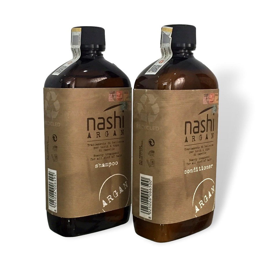 Dầu gội xả Nashi Argan phục hồi tóc 500ml-200ml