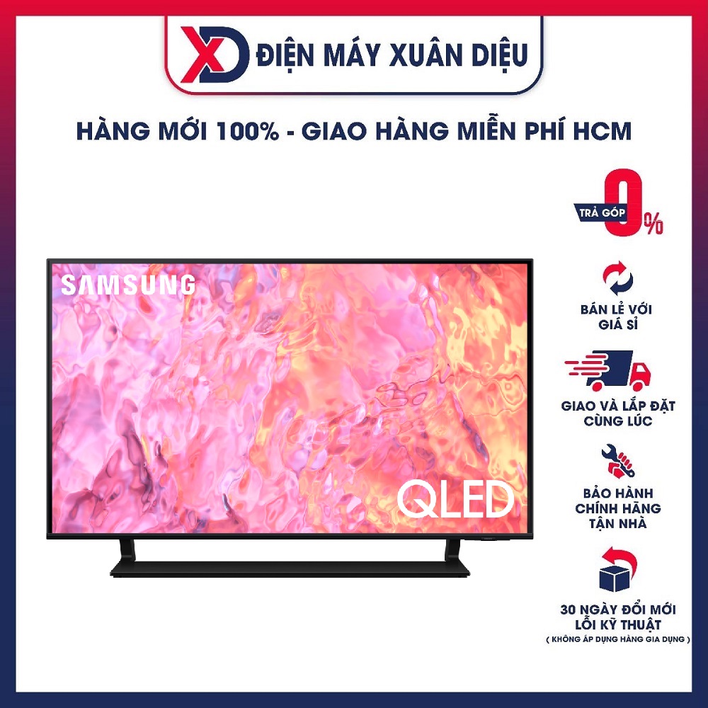 QA65Q60CA Smart Tivi QLED 4K 65 inch Samsung QA65Q60C Chiếu hình từ