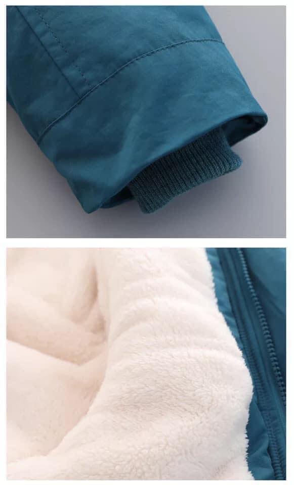 parka lót lông cừu siêu ấm cho các con