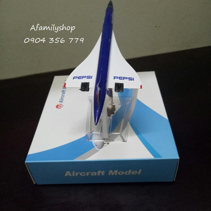 Mô hình máy bay tĩnh Concord Pepsi 16cm