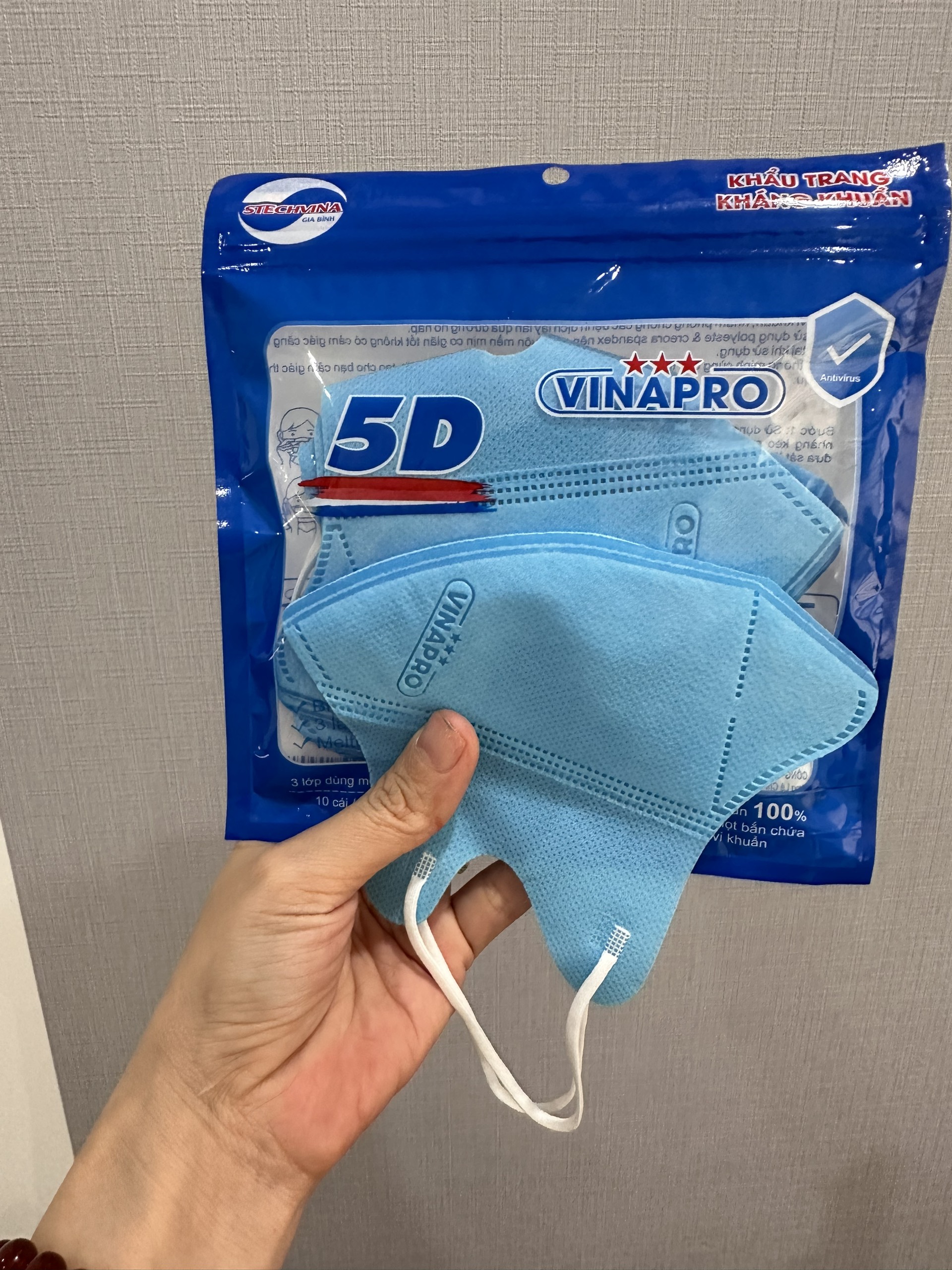 Thùng 200 Chiéc Khẩu Trang 5D Mask Vinapro
