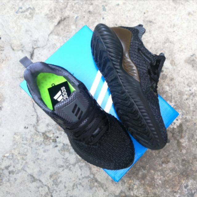 [HCM]Giầy Alphabounce nam đen phối nâu