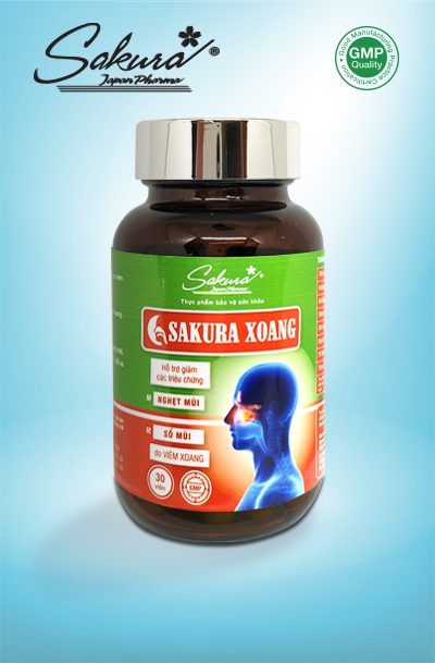 Hộp 30 viên) SAKURA XOANG – Viên uống hỗ trợ ngăn ngừa viêm xoang |  Lazada.vn