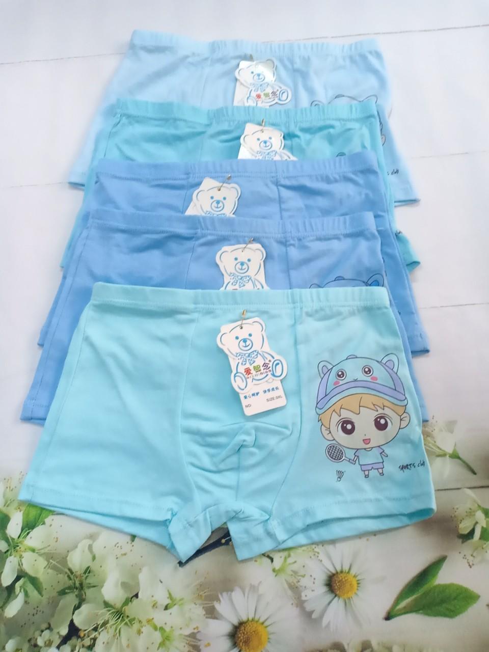 COMBO 5 QUẦN CHIP BÉ TRAI THUN COTTON CAO CẤP(20_30kg)