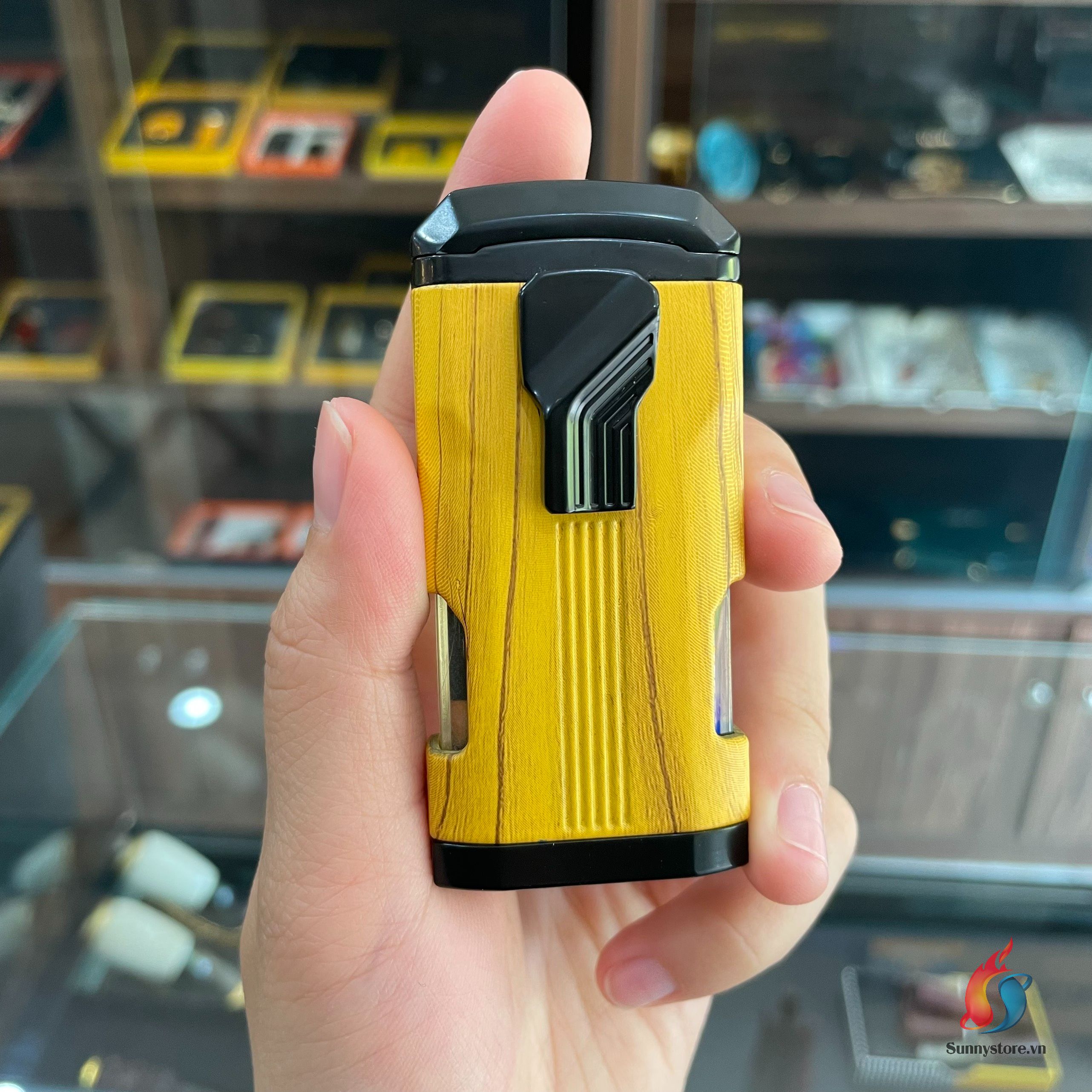 Bật lửa xì gà 3 tia kèm đục cohiba cob107