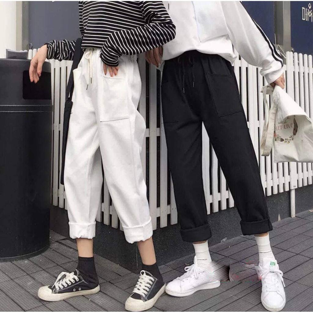 Quần kaki nữ túi hộp sắn ống cá tính kan1712 - xh