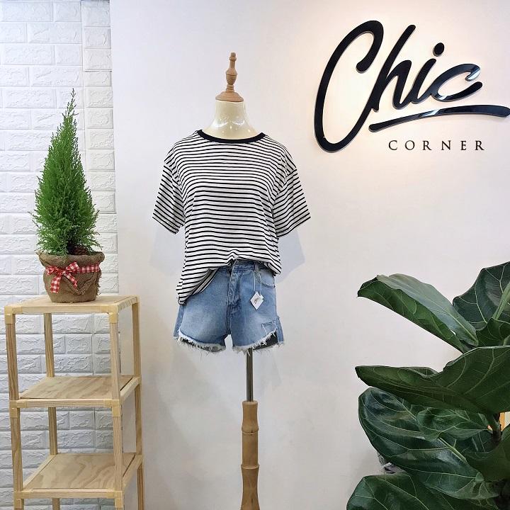Áo Thun Nữ Kẻ Sọc Ngang
