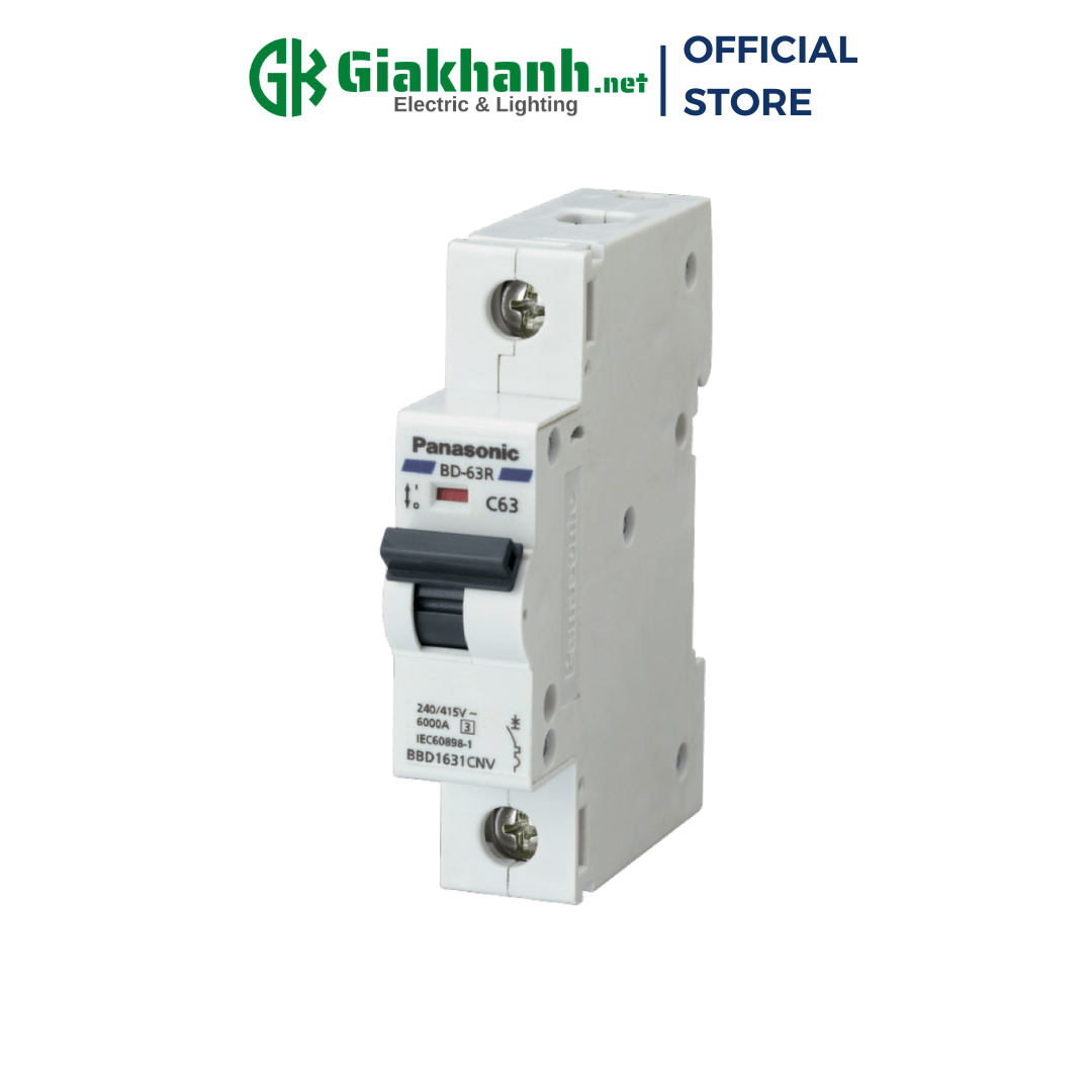 CB 1 tép - Aptomat CB Chống Quá Tải Và Ngắn Mạch MCB Panasonic 1P 6ka 6A ,16A, 20A, 25A, 32A, 40A, 50A, 63A