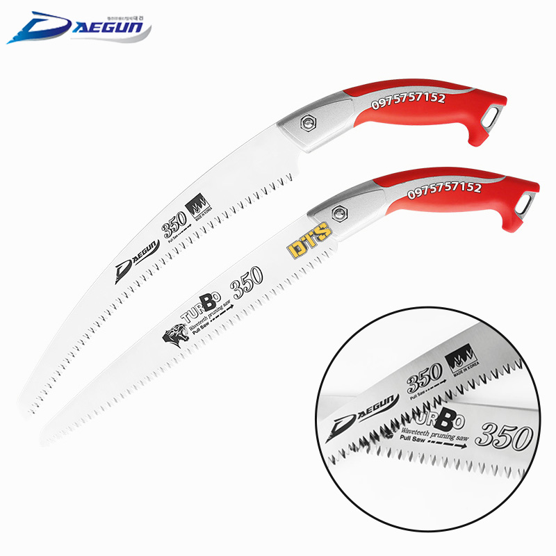 Cưa gỗ cầm tay cao cấp lưỡi thẳng, lưỡi cong 350mm DAEGUN Hàn Quốc - Made in Korea