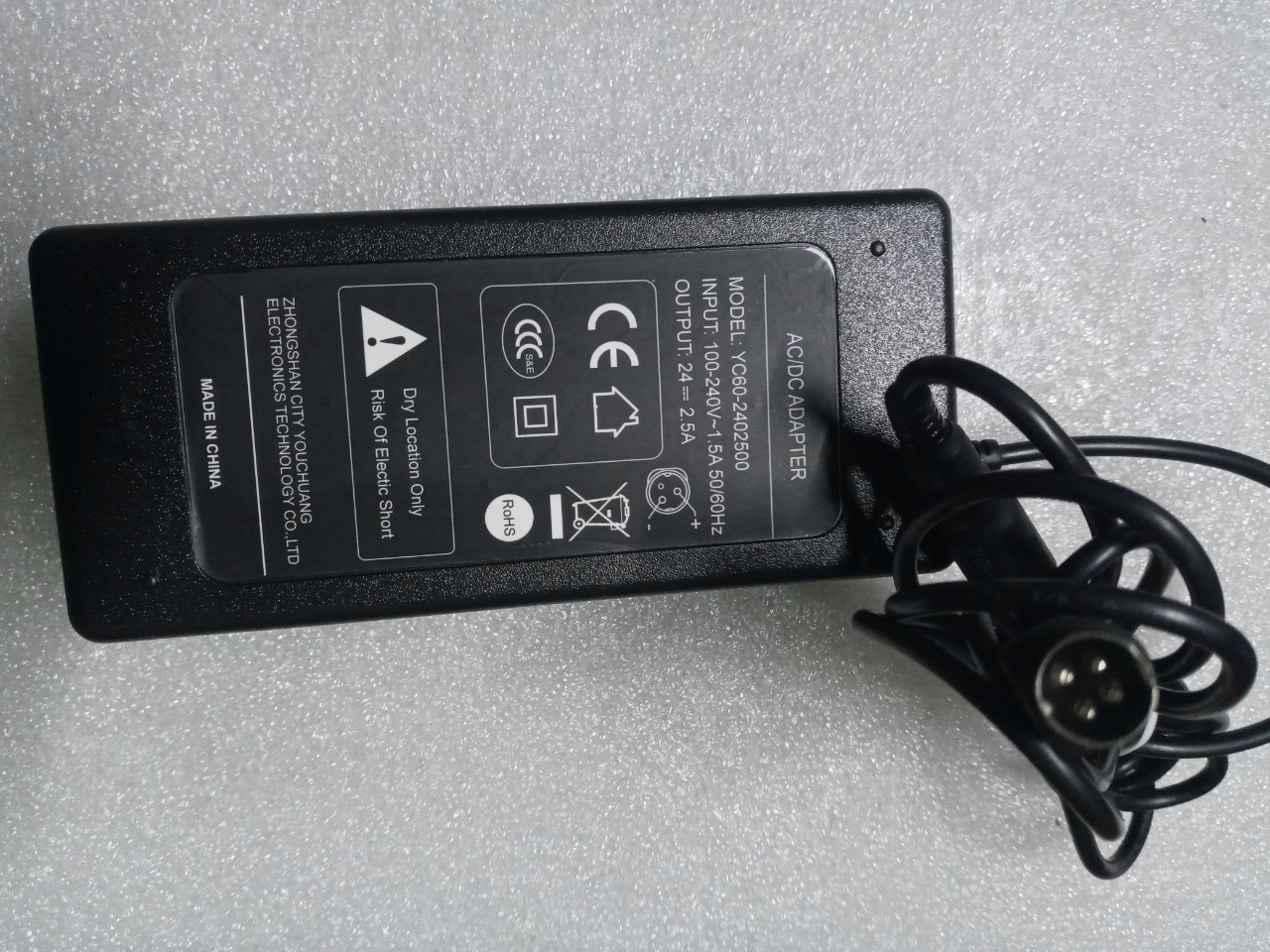 Adapter nguồn 24V 2.5A (4 pin ) máy in Bill