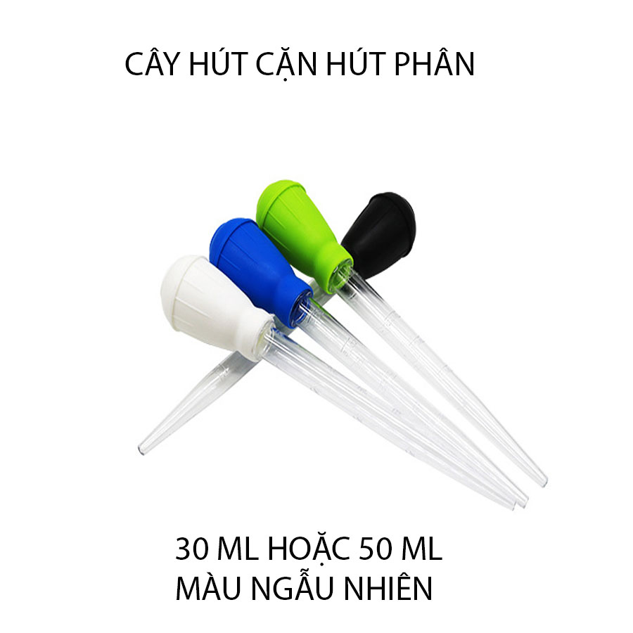 Cây Hút Cặn, Hút Phân Cho Hồ Cá Cảnh - Loại 50ML và 30ML