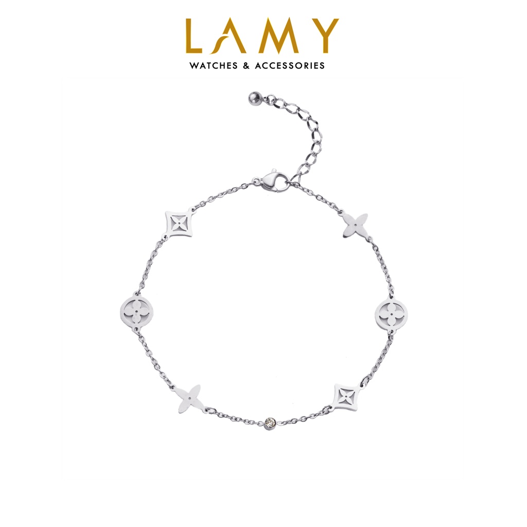 Lắc chân nữ cde lucky anklet bracelet silver cde9005sv
