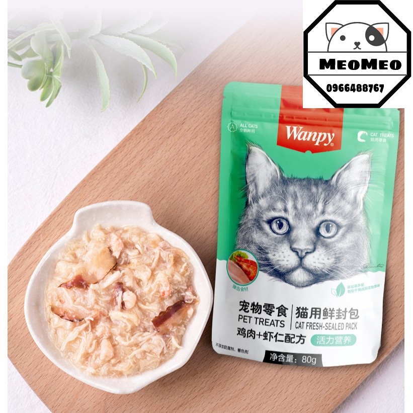 Pate dành cho mèo 80g WANPY