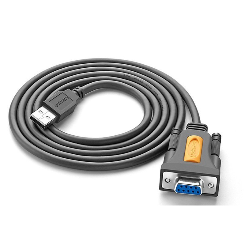 Cáp Chuyển Usb To Com (Âm) Db9 Rs232 Dài 1.5M Ugreen 20201