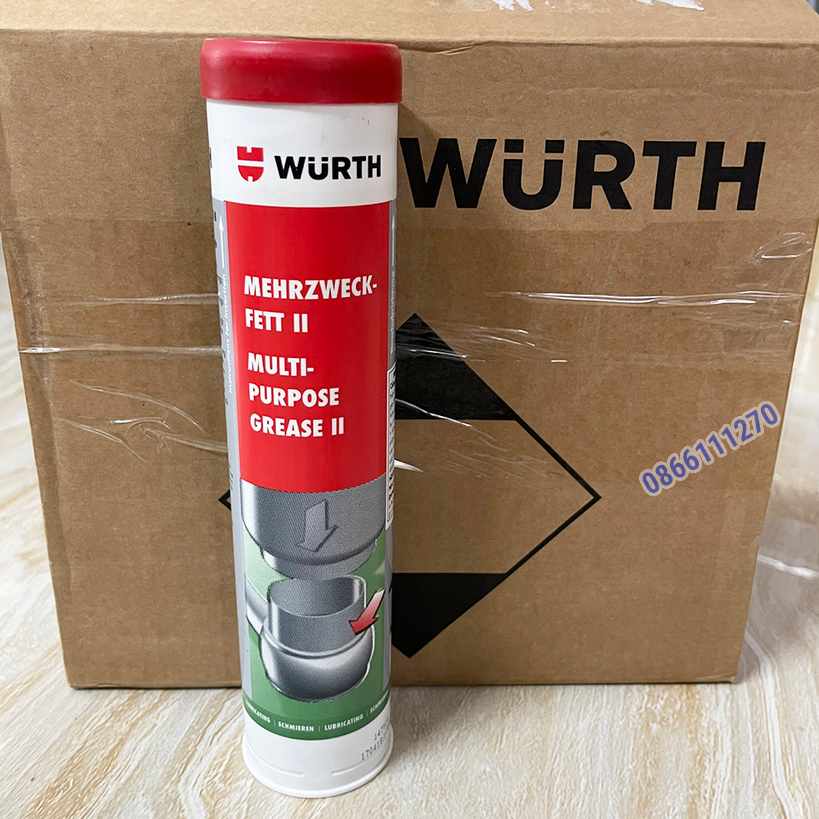 Mỡ bò Wurth Grease II 400g MixASale