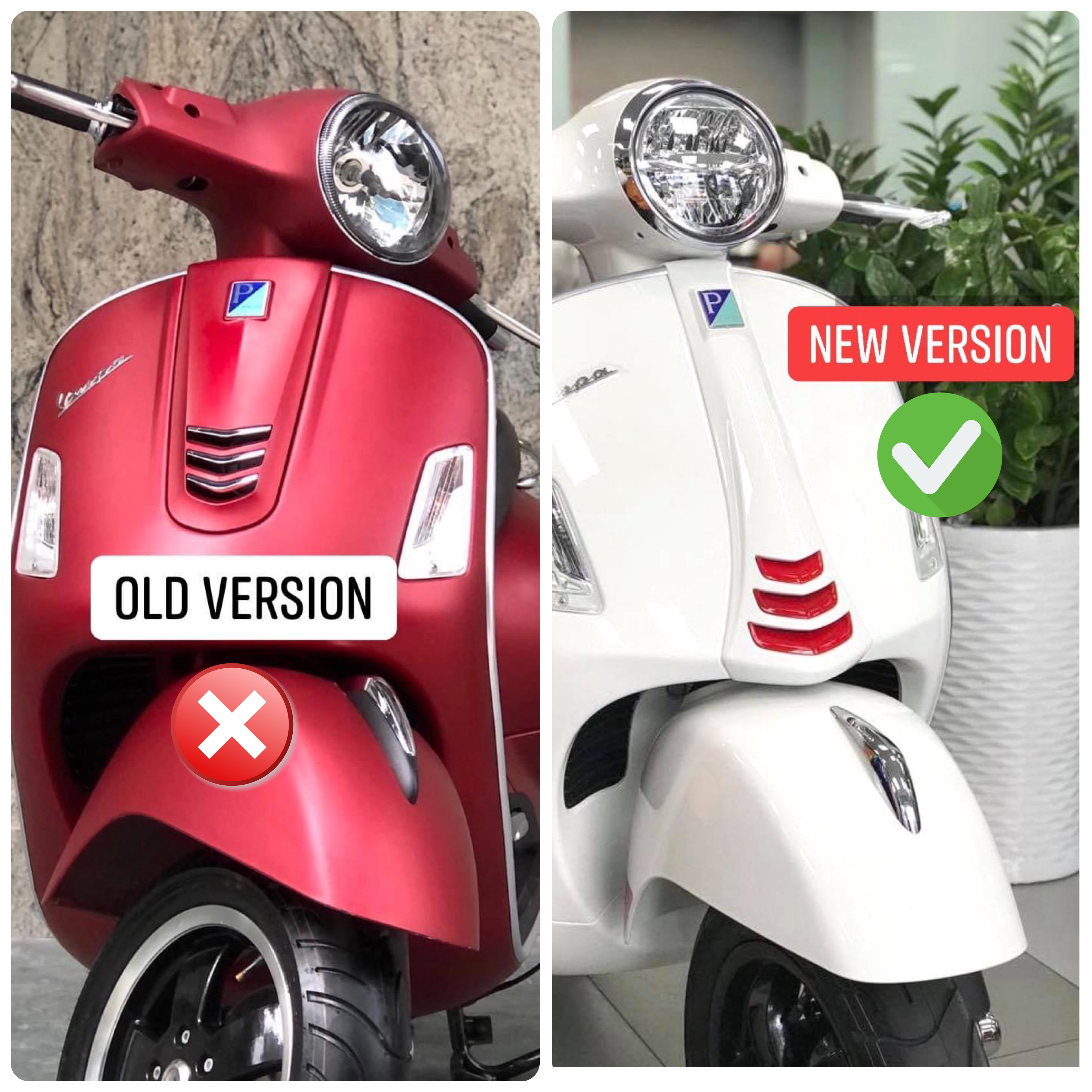 Vạch cà vạt Vespa GTS GTV đời mới