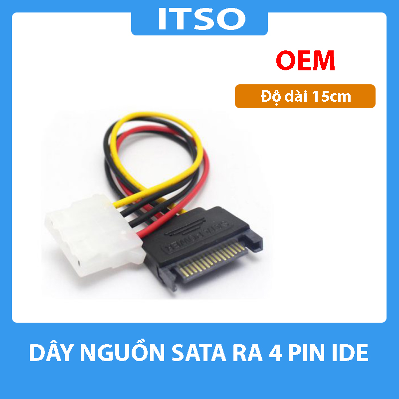 [HCM]Cáp chuyển nguồn SATA ra cổng 4 pin