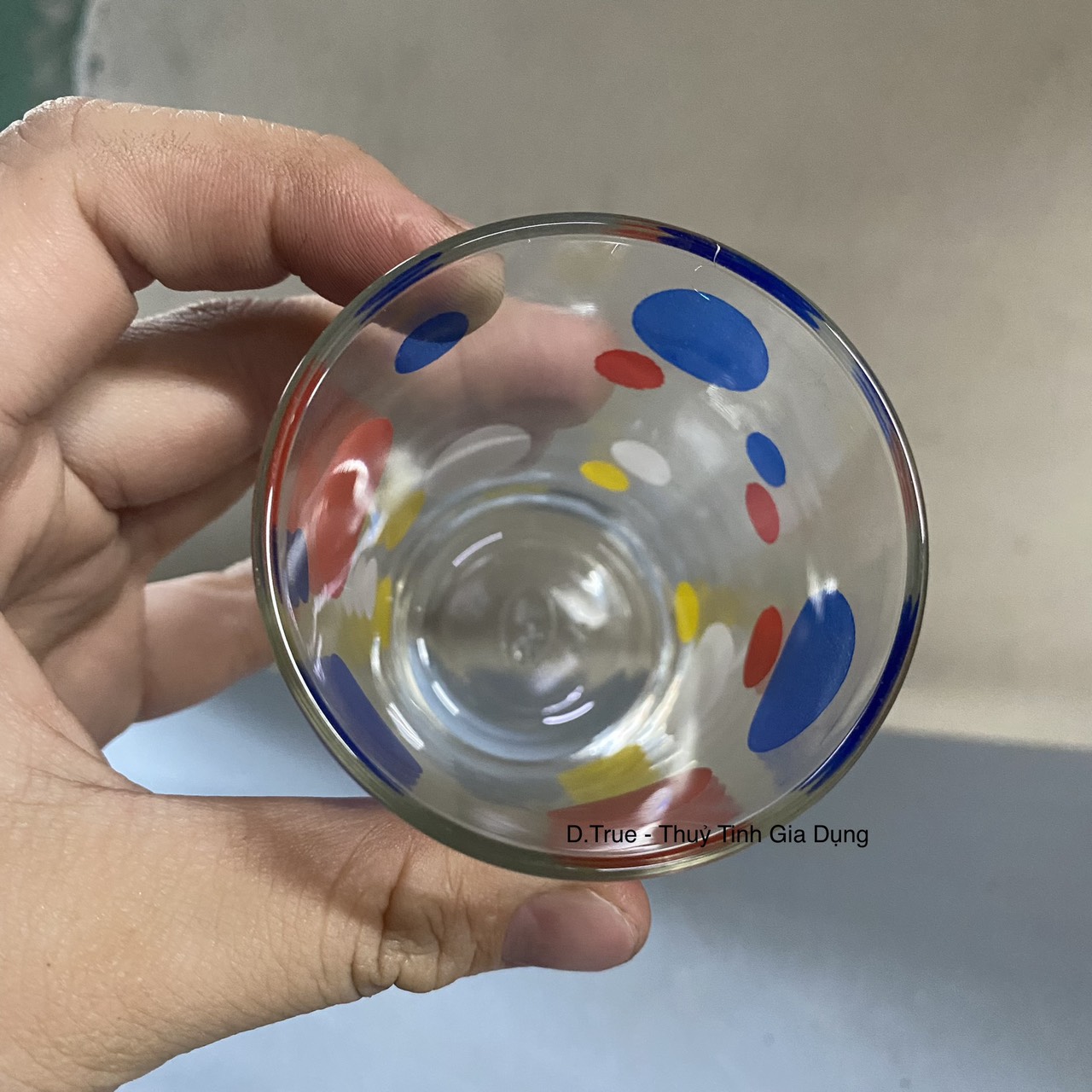 Bộ 10 Ly Thủy Tinh Chấm Bi 150ML ( F5 Bi TVP)