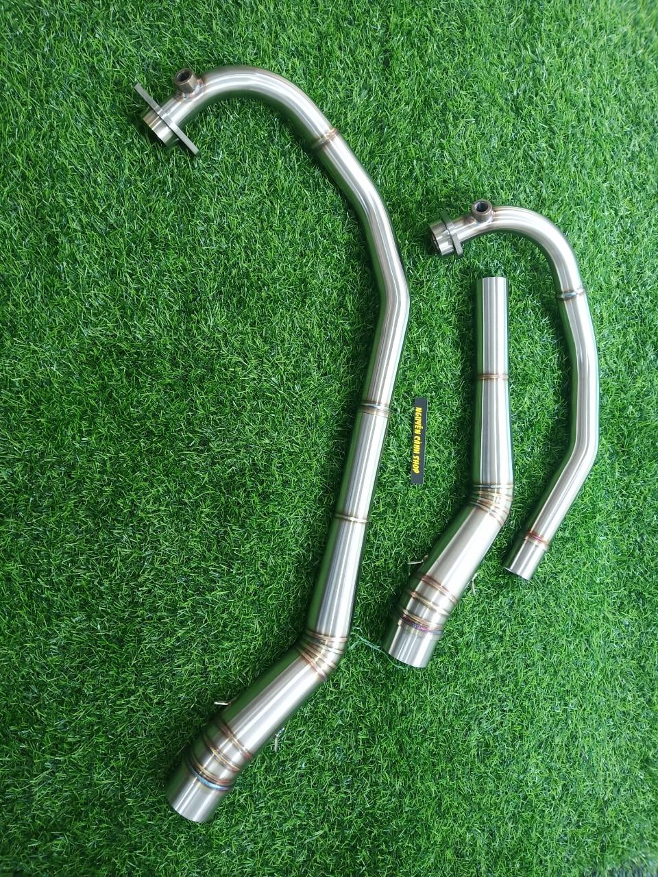 cổ pô xe raider fi gắn lon mẫu thẳng