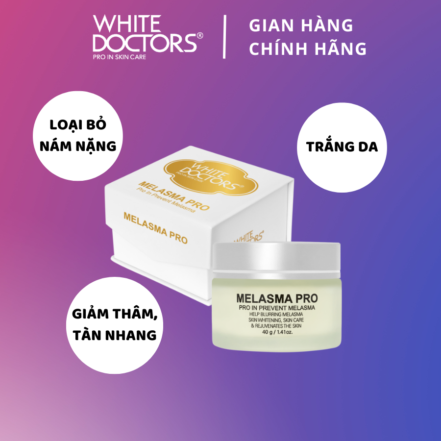 Bộ ba sản phẩm trị nám da ban đêm White Doctors