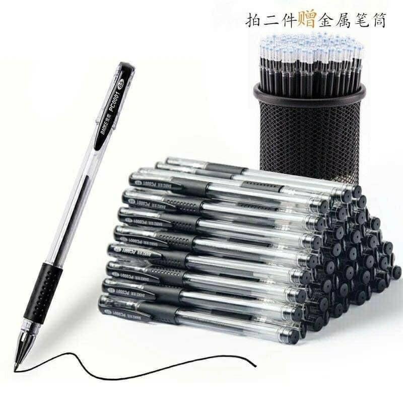 Combo 10 Bút Bi Nước Màu Đen Mực Đẹp