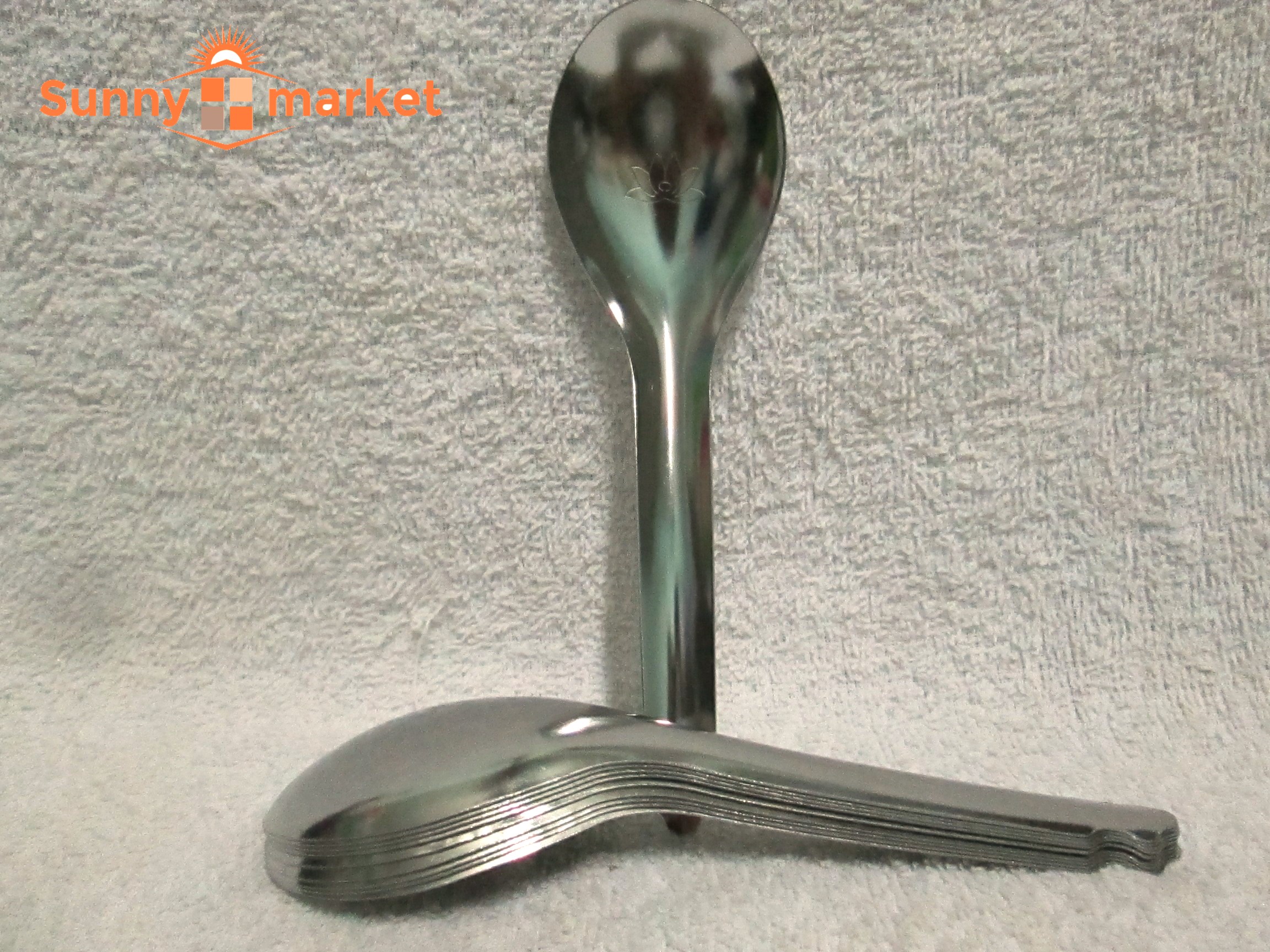 Bộ 10 muỗng inox hoa sen cao cấp