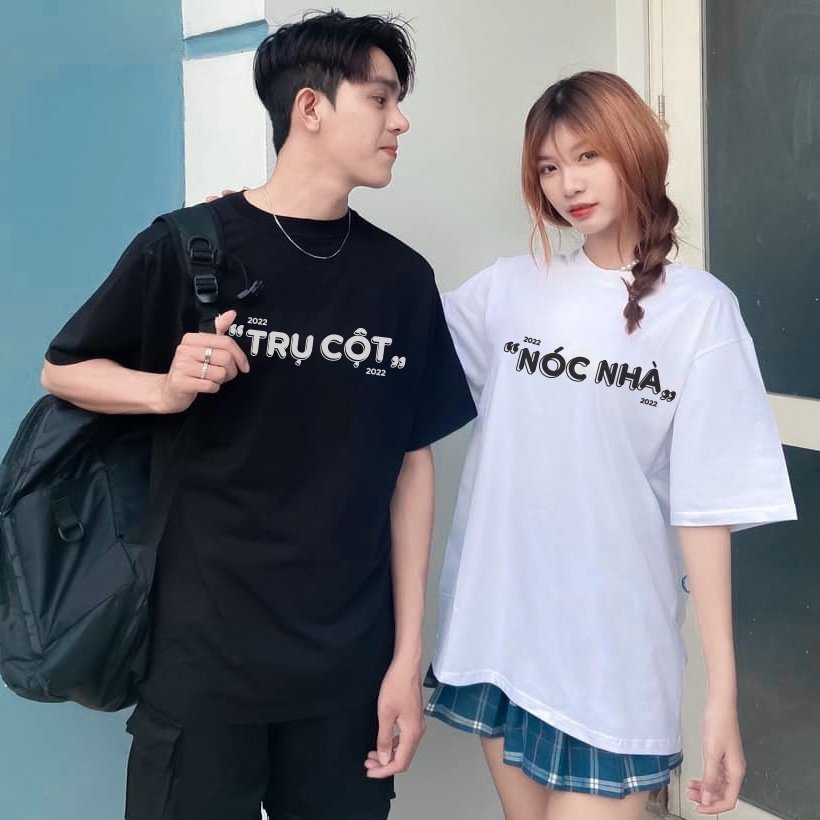 Áo thun phông đôi TRỤ CỘT NÓC NHÀ, BỘ ĐỒ ĐÔI....