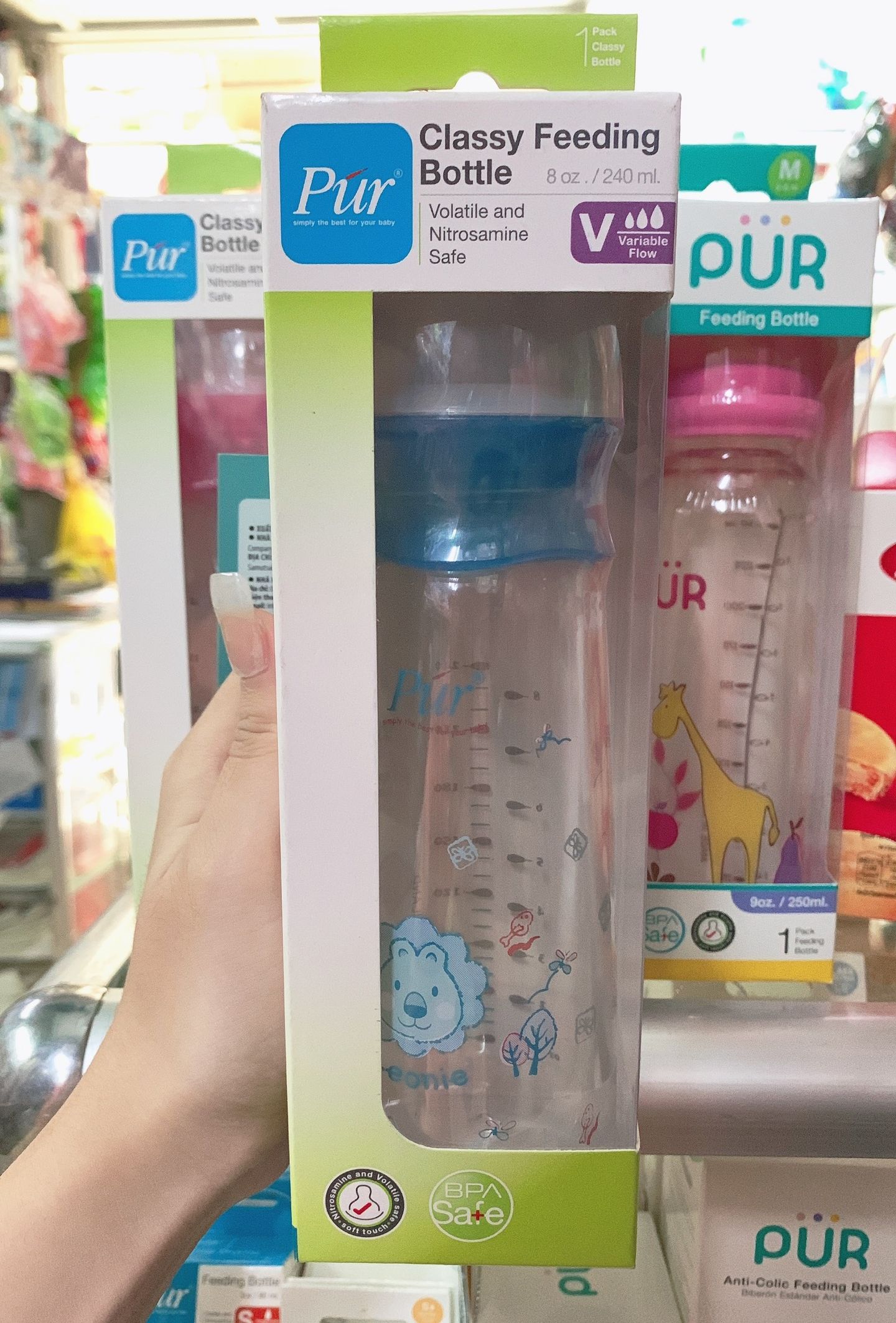 Bình Sữa Pur Thái Cổ Thường Thân Thon