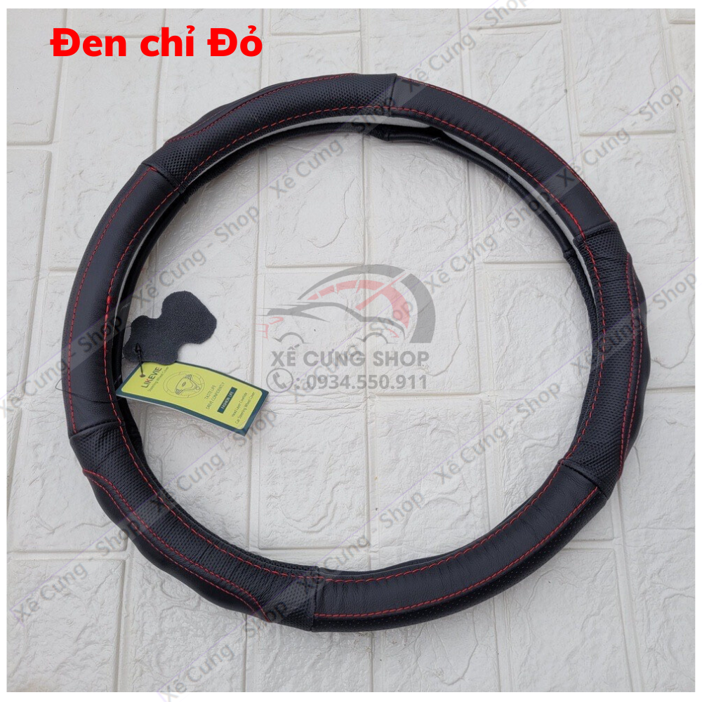 Bọc vô lăng da thật 100% nguyên tấm cao cấp