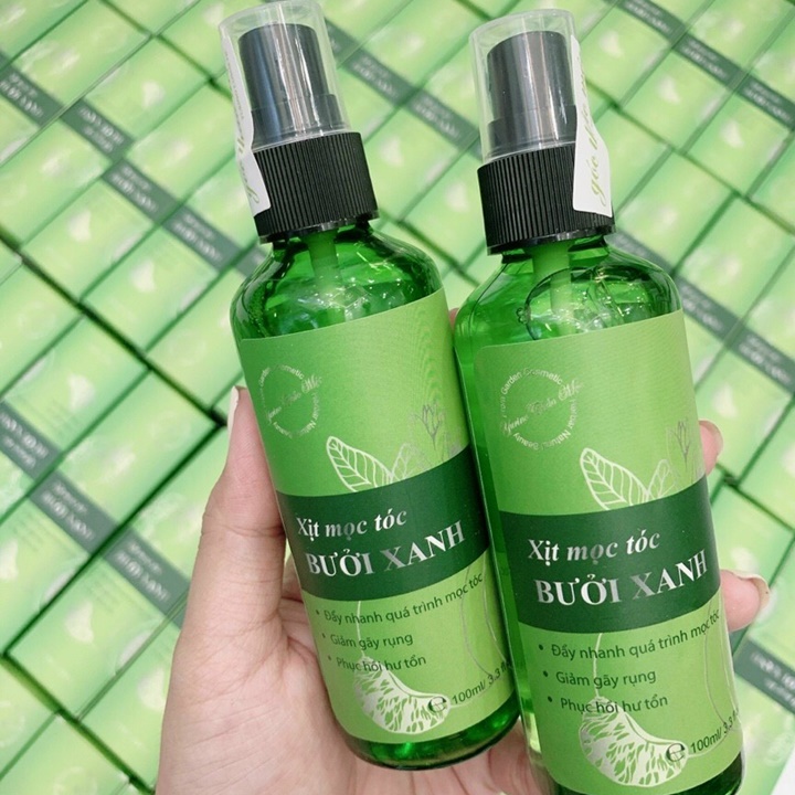 Xịt Mọc Tóc Bưởi Xanh 100ml Dưỡng Tóc Mềm Mượt