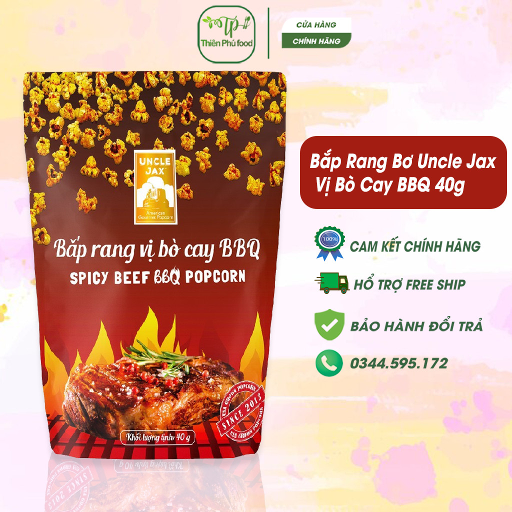 Bắp Rang Bơ Uncle Jax Đủ Các Vị - Món Ăn Vặt Dinh Dưỡng