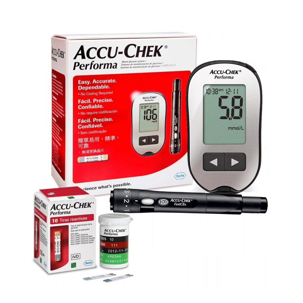 Que Thử Đường Huyết Accu chek Performa 50 que