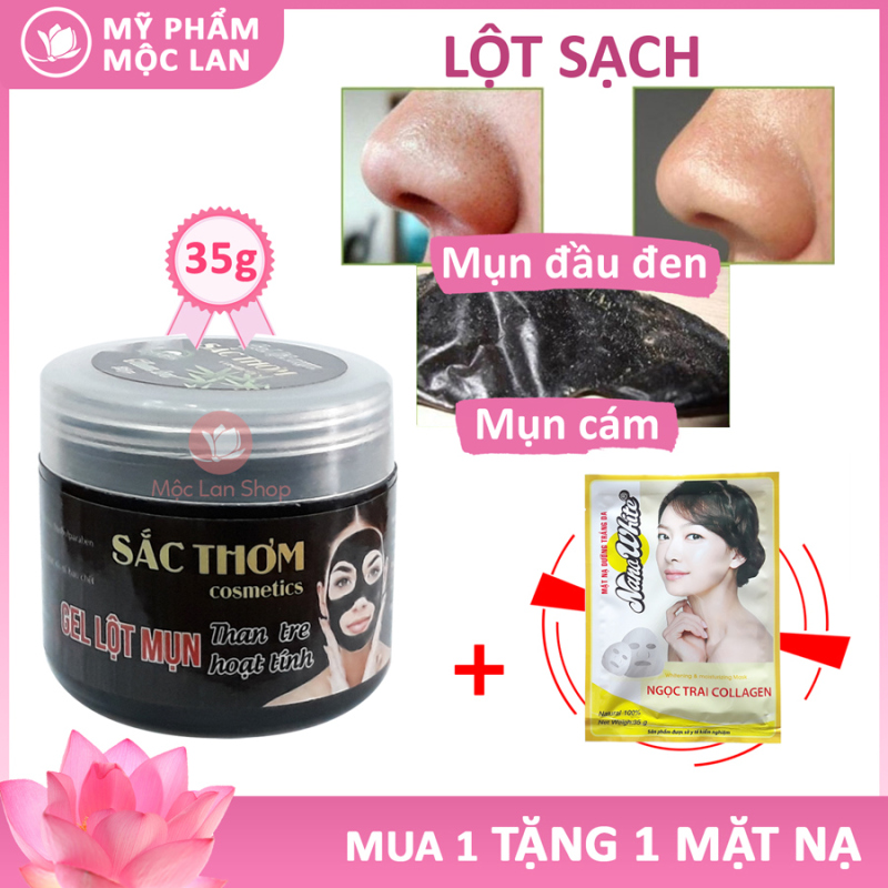 Gel lột mụn than tre hoạt tính sắc thơm hút tận gốc bụi bẩn, mụn trứng cá, mụn cám, mụn đầu đen - Mỹ phẩm Mộc Lan giá rẻ