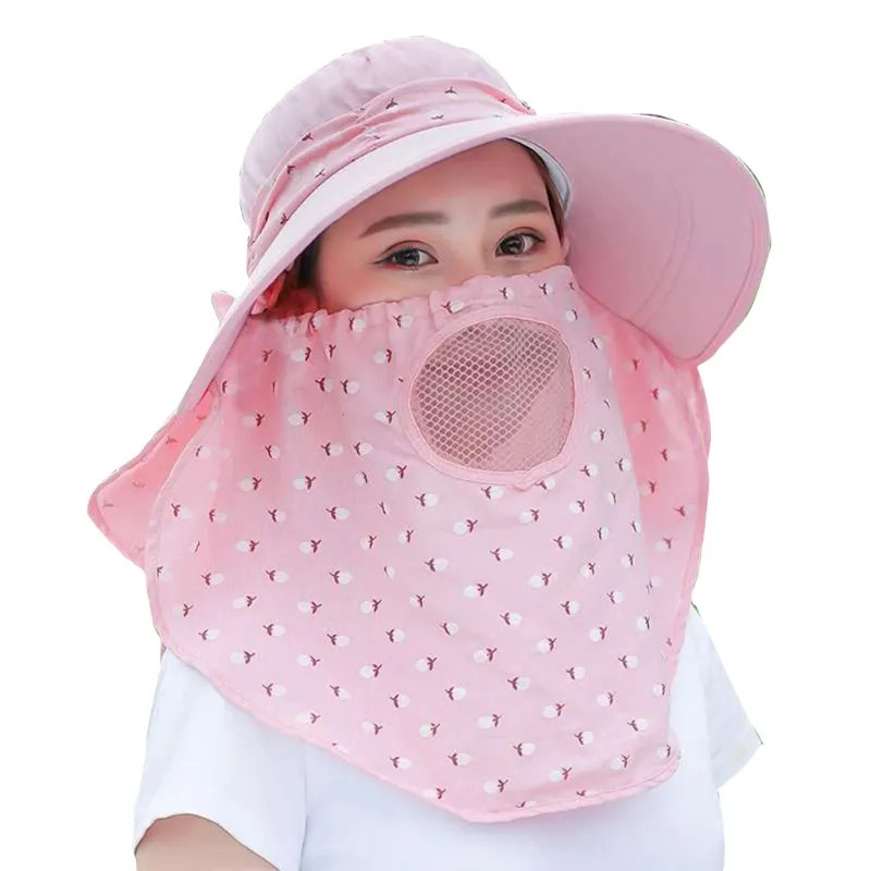 Mũ Vành Rộng Có Miếng Che Mặt Thoát Khí