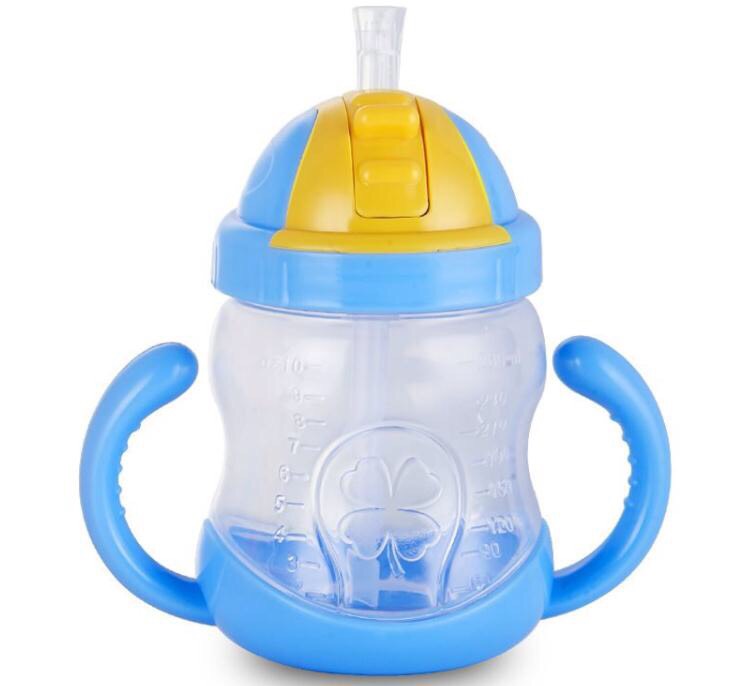 Bình tập uống nước AIKO chống rò 280ml cho bé