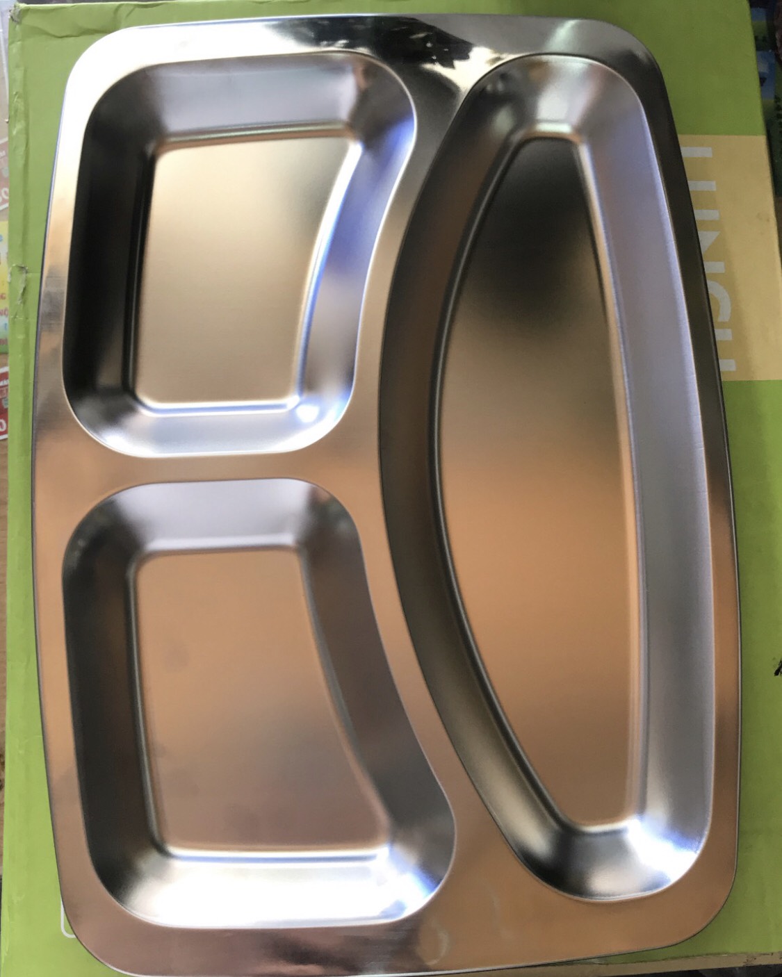 KHAY PHẦN INOX 3 NGĂN