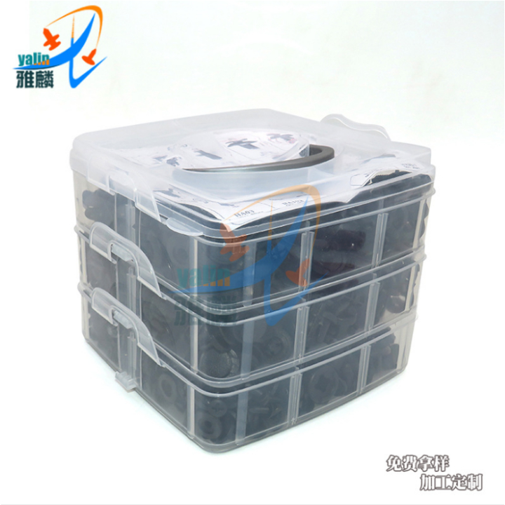 Hộp chốt nhựa vít nhựa ô tô thập cẩm các loại 620 chi tiết- Dụng cụ xe hơi